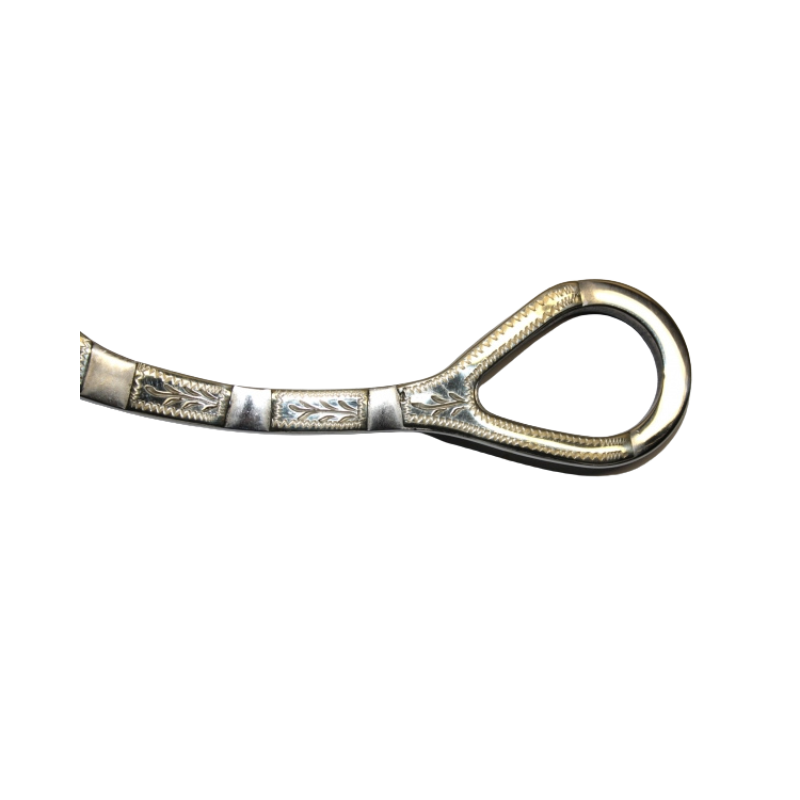 "KS" SS Shank Snaffle Bit - Show - 5 '' od. 5,5 '' (25113)