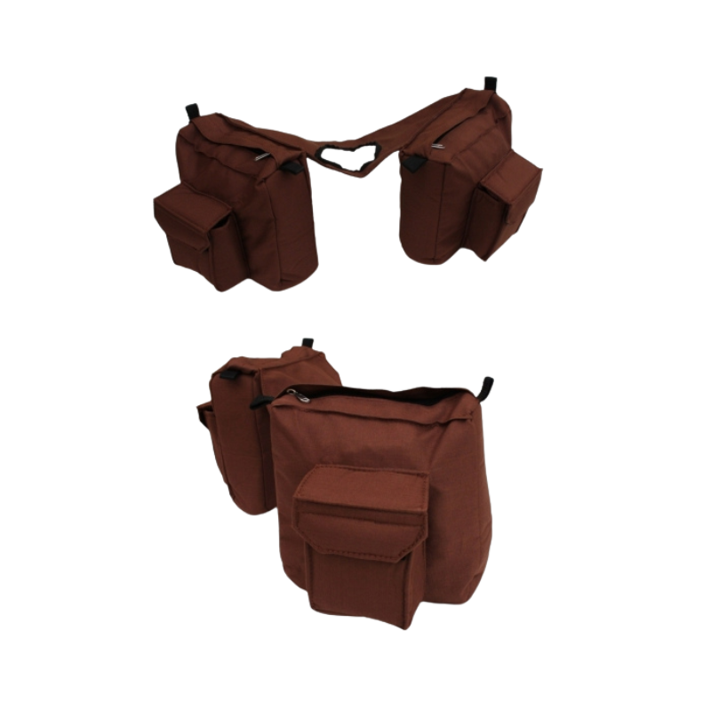 Horn Satteltasche - Nylon - BRAUN - #SB229