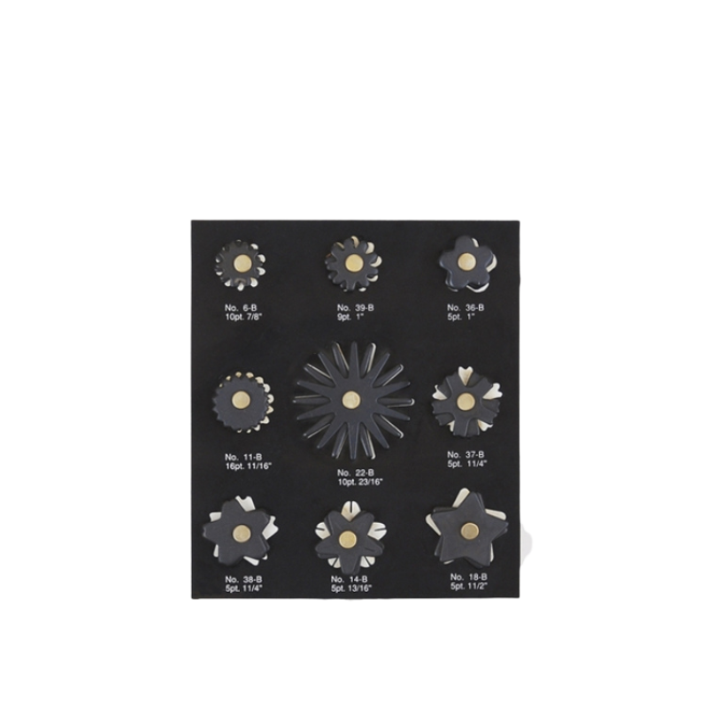 "TJ" Black Steel Sporenräder Set - 258-420