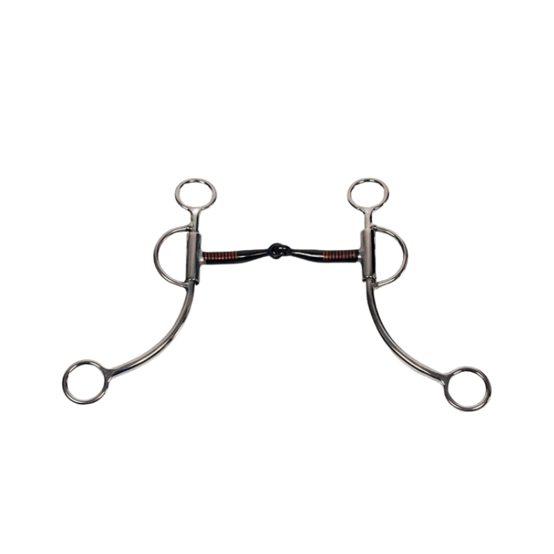 Shanked Snaffle Bit - Stainless Steel - BS Mundstück - 5"