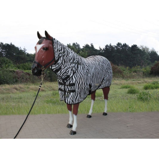 "TOP SCORE" Fliegendecke mit Halsteil - ZEBRA Design - 74" bis 78"