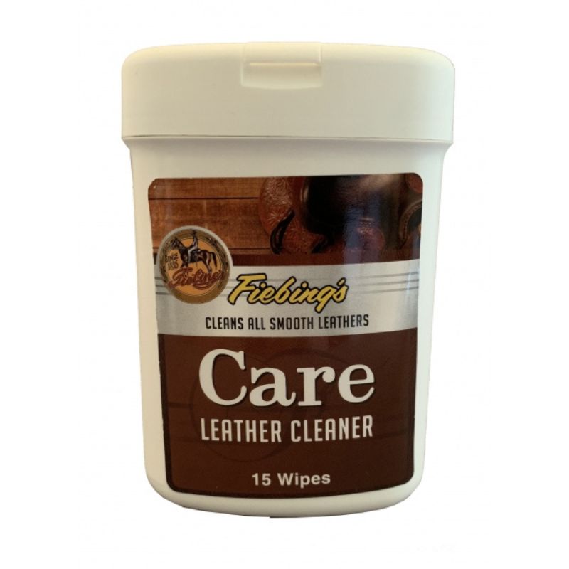 Fiebing's Care Leather Cleaner Wipes- 15 pieces