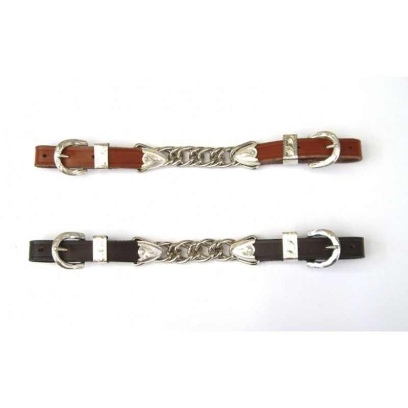 CE Kinnkette - Show – doppelte Kette / Silber - Mittel od. Dunkel