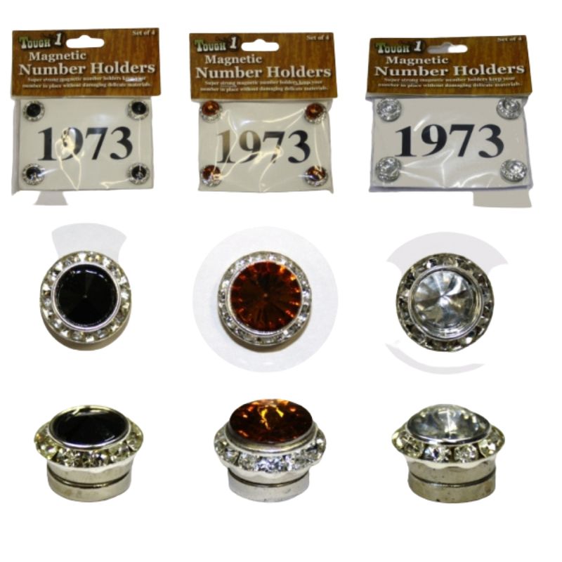 Magnetische Startnummernhalter - 4er Set