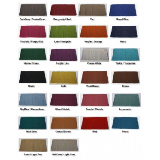 Show Blanket - EINFARBIG - 36'' x 34'' - New Zealand Wool - versch. Farben zur Auswahl