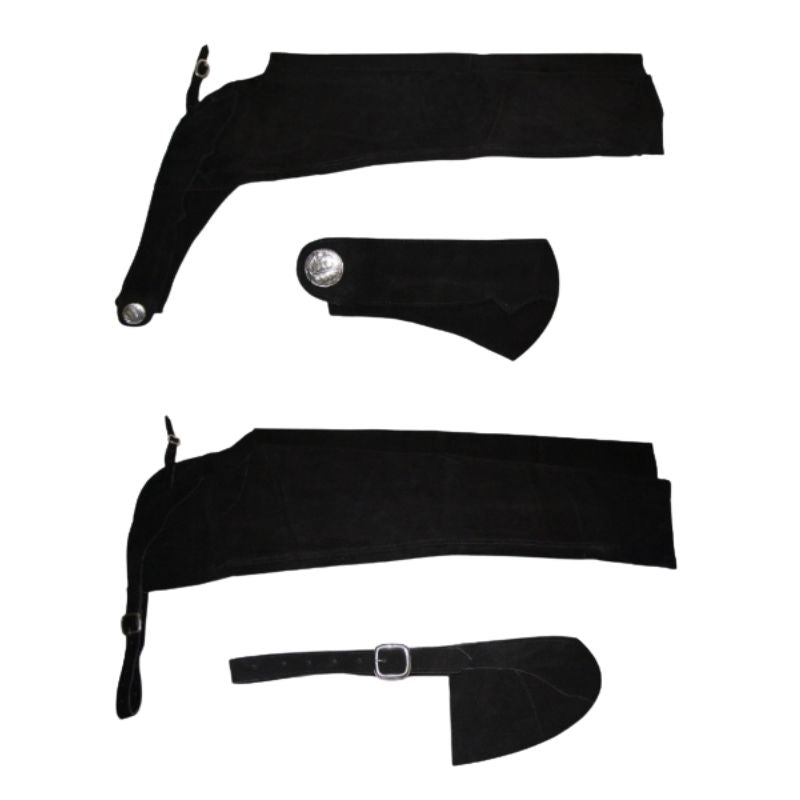 Chaps - ohne Fransen - gerader Schnitt - SCHWARZ - XS bis L