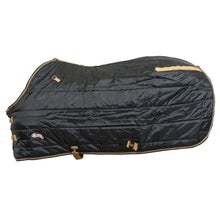 "WEAVER" - Thermo Winter Stable Blanket - 300gr. Füllung - 420D - BLACK - (135cm & 145cm)