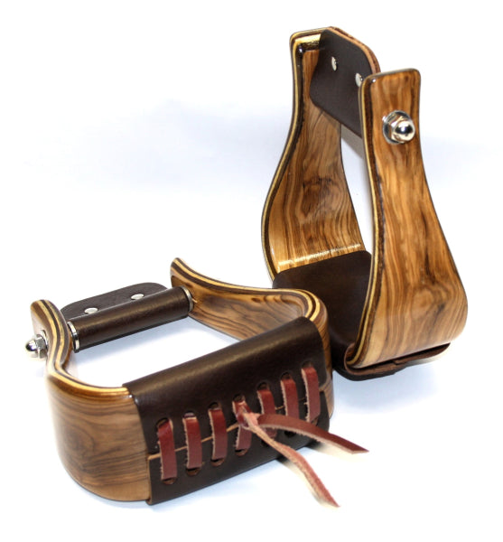 Premium Holzsteigbügel - Flat Bottom - JKST28-3