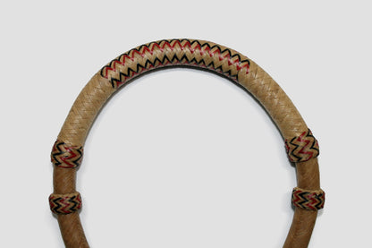 Rawhide Bosal - Red / Black Waves