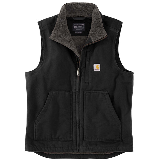 Carhartt Stehkragenweste aus gewaschenem Duck-Material