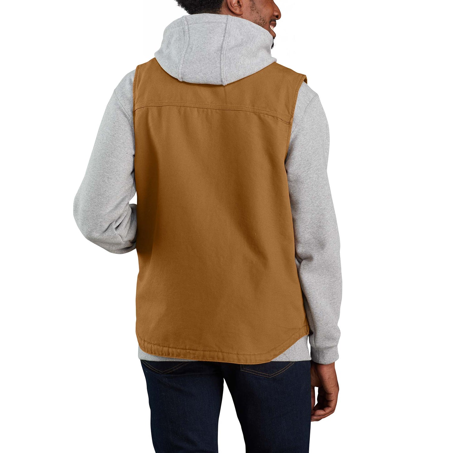 Carhartt Stehkragenweste aus gewaschenem Duck-Material