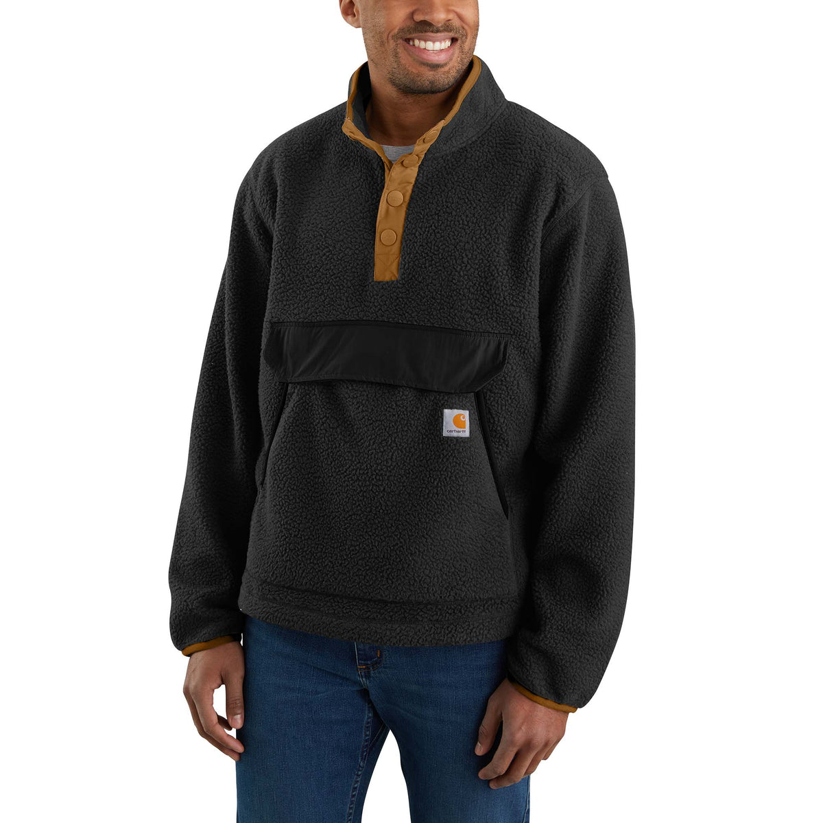 Carhartt Fleecepullover mit entspannter Passform
