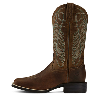 Ariat Damen Stiefel Round Up Wide Square Toe Western Boot