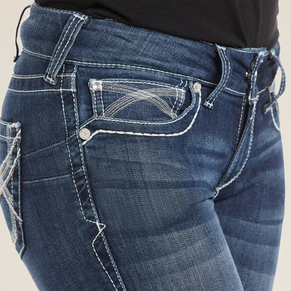 Ariat R.E.A.L. Mid Rise Stretch Ivy Stackable Straight Leg Jeans