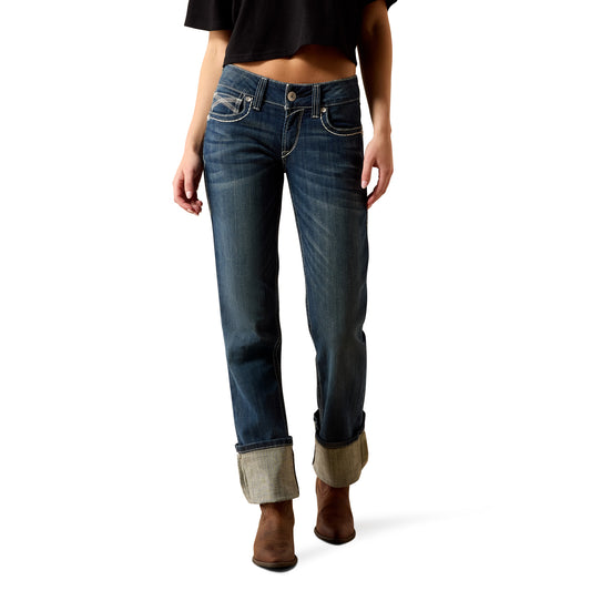 Ariat R.E.A.L. Mid Rise Stretch Ivy Stackable Straight Leg Jeans