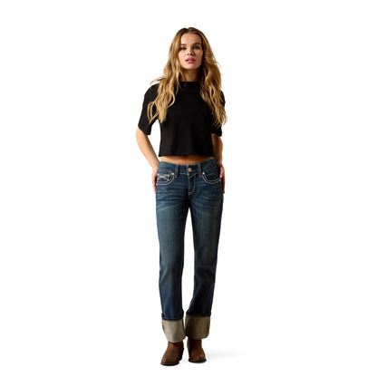 Ariat R.E.A.L. Mid Rise Stretch Ivy Stackable Straight Leg Jeans