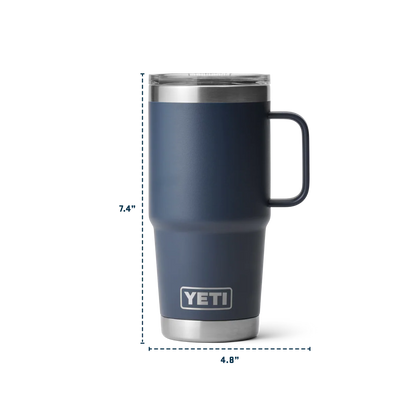 Yeti RAMBLER 20 oz (591 ml) Reisebecher mit Stronghold™ Deckel
