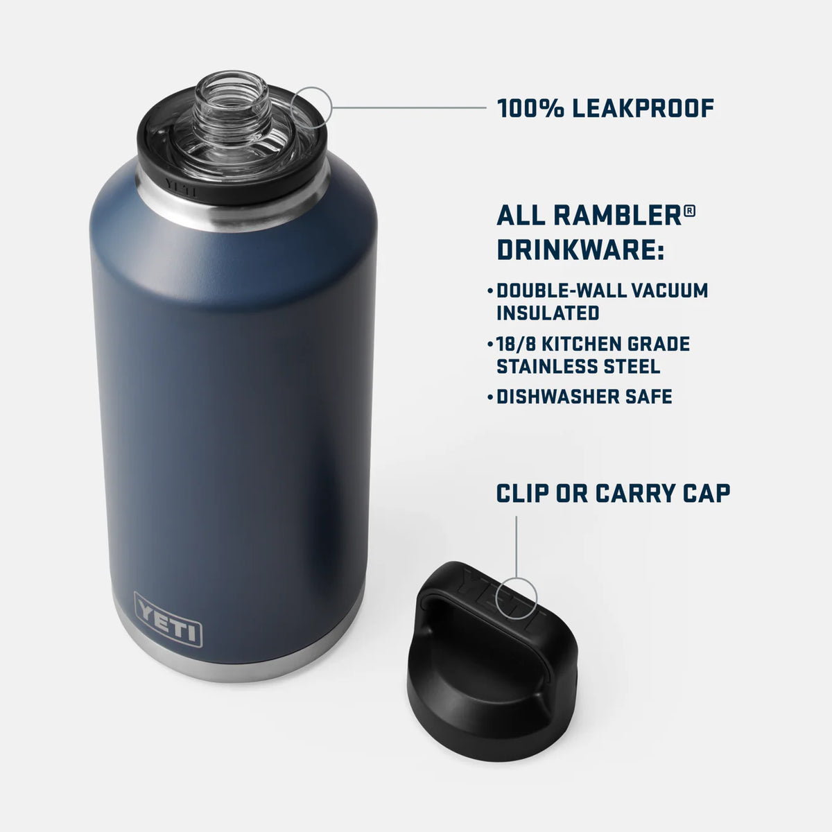 Yeti Rambler  64 oz Flasche (1,9 l)