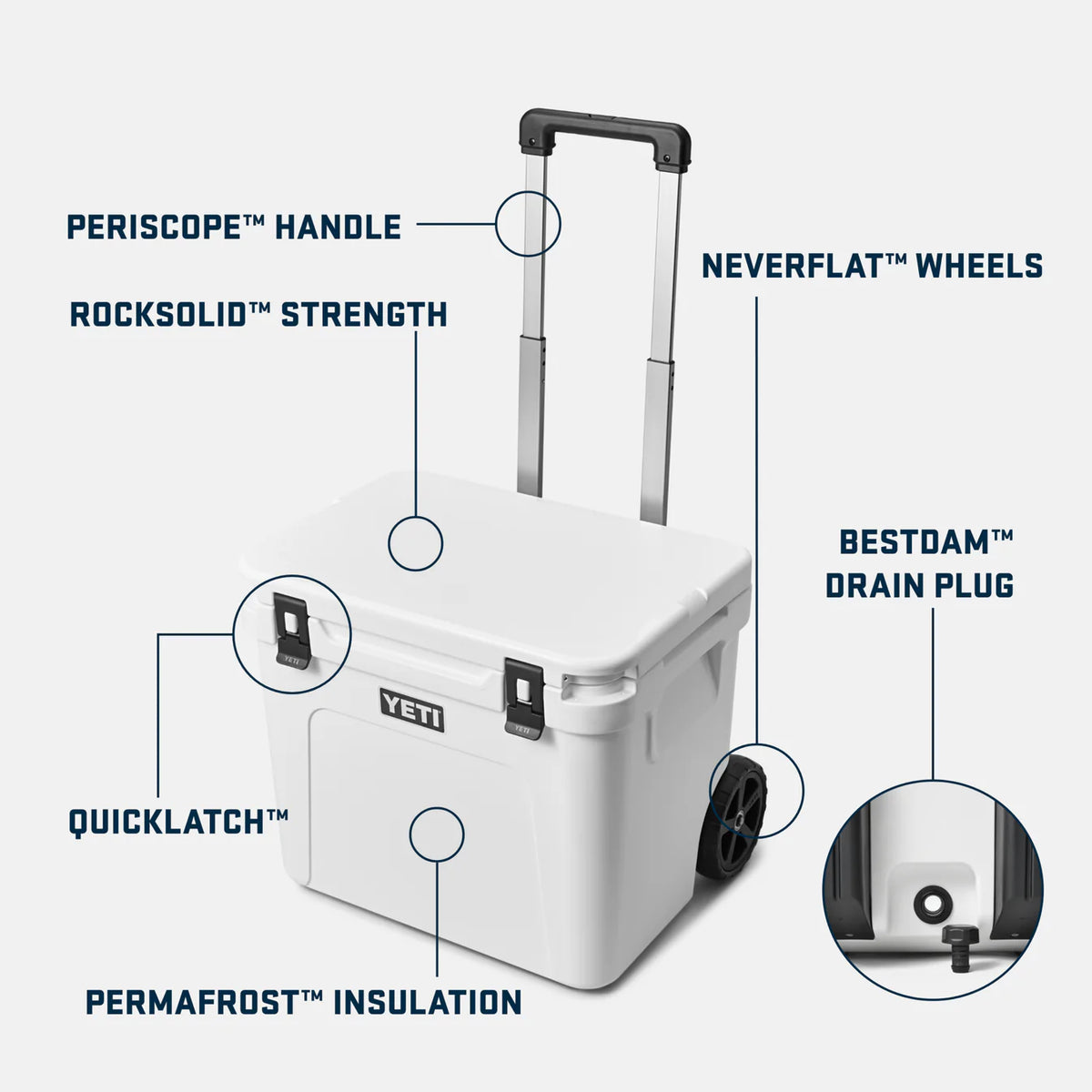 Yeti Roadie 60 Kühlbox auf Rädern
