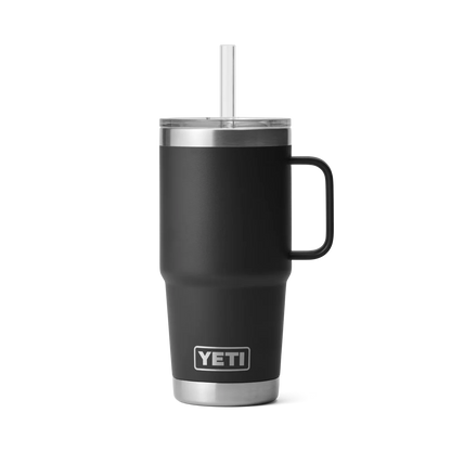 Yeti Rambler 25 oz (739 ml) Trinkbecher mit Trinkhalmdeckel