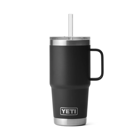 Yeti Rambler 25 oz (739 ml) Trinkbecher mit Trinkhalmdeckel