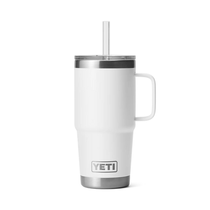 Yeti Rambler 25 oz (739 ml) Trinkbecher mit Trinkhalmdeckel