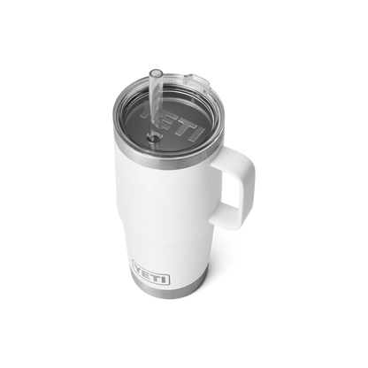 Yeti Rambler 25 oz (739 ml) Trinkbecher mit Trinkhalmdeckel