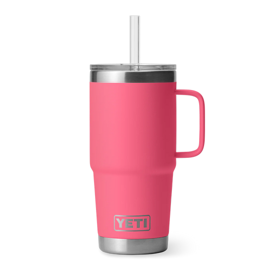Yeti Rambler 25 oz (739 ml) Trinkbecher mit Trinkhalmdeckel