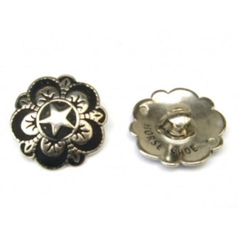HSB Floral Star Concho with Screw – 1 ½´´ - 04232-BS