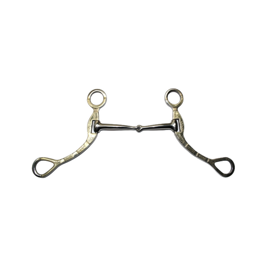 "KS" SS Shank Snaffle Bit - Show - 5 '' od. 5,5 '' (25113)
