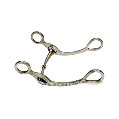 "KS" SS Shank Snaffle Bit - Show - 5 '' od. 5,5 '' (25113)