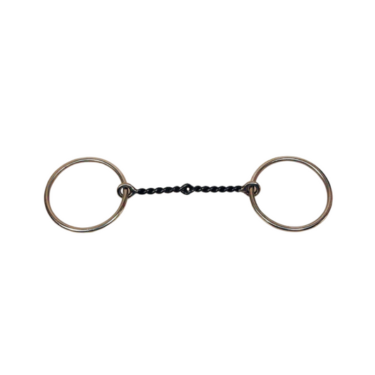 SS Twisted Wire Ring Snaffle Bit