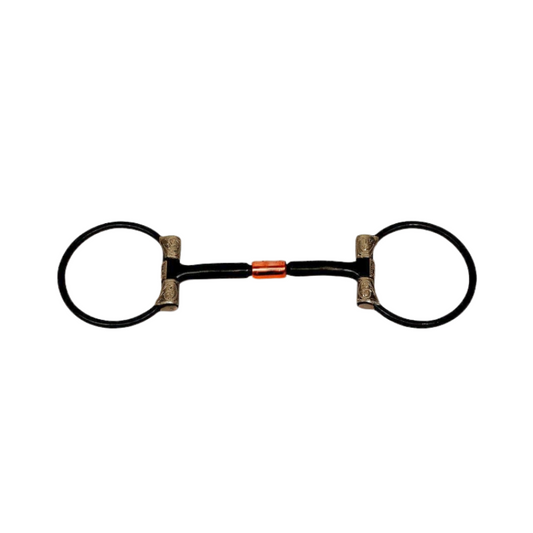 BS/GS B. Allen D-Ring Snaffle Bit - Show mit Silber - 5 '' oder 5,5 '' Breite