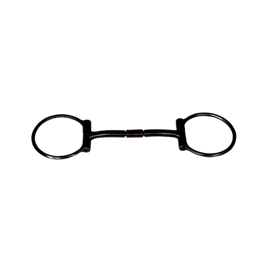 B. Allen D-Ring Snaffle Bit - Black Steel - 5 '' oder 5,5 '' Breite
