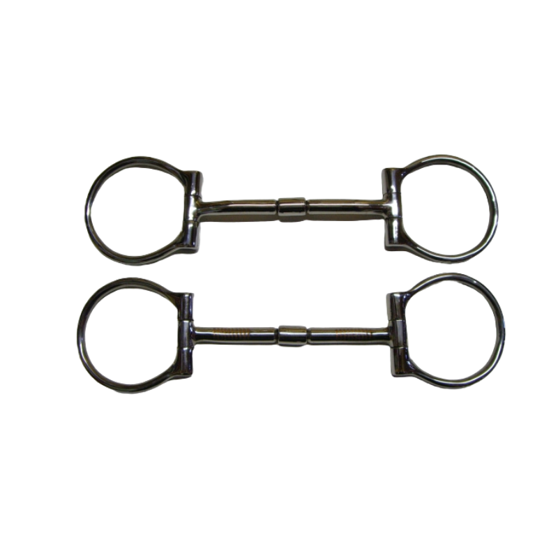 SS B. Allen D-Ring Snaffle - 5'' oder 5,5'' - Stainless Steel mit Kupfereinlage