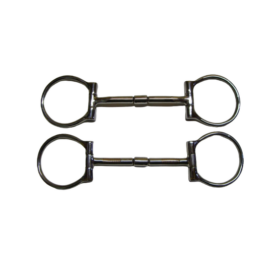 SS B. Allen D-Ring Snaffle - 5'' oder 5,5'' - Stainless Steel mit Kupfereinlage