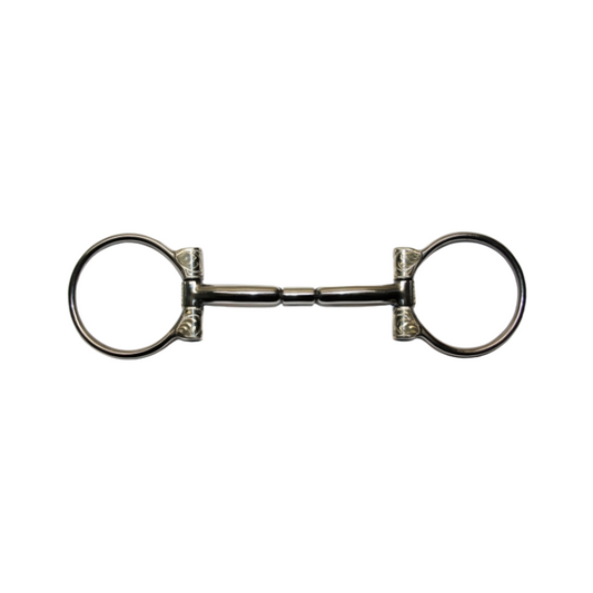 "KS" SS B. Allen D-Ring Snaffle – SS Roller - 5 '' oder 5,5 '' Breite (20441)