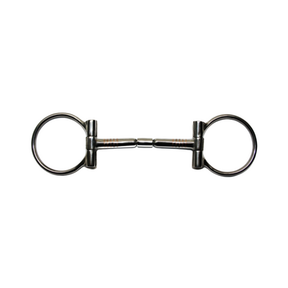 "KS" SS B. Allen D-Ring Snaffle – SS Roller - 5 '' oder 5,5 '' Breite (20441)