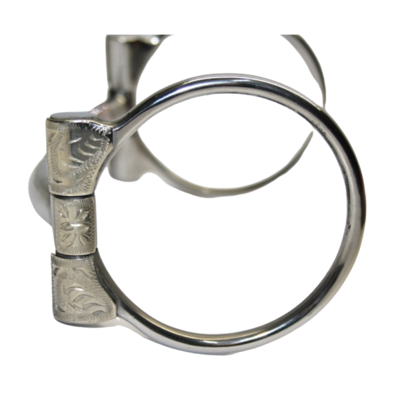 "KS" SS B. Allen D-Ring Snaffle – SS Roller - 5 '' oder 5,5 '' Breite (20441)