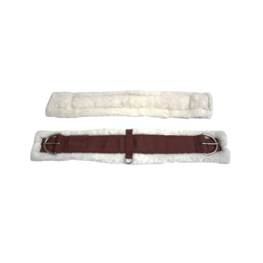 Sattelgurt mit Fleece Unterseite - versch. Größen - 26" bis 36"