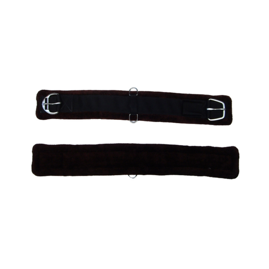 "SN Tack" Sattelgurt - Fleece - BRAUN - Länge 30´´