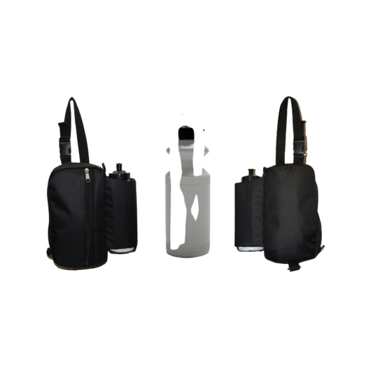 Satteltasche mit einer Trinkflasche - SCHWARZ (SB1131)