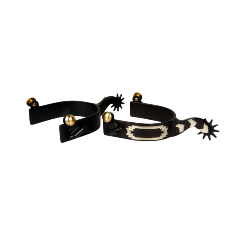 BS / GS Sporen - Black Steel mit German Silver - Typ 1