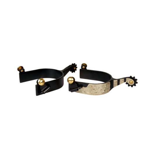 BS / GS Sporen - Black Steel mit German Silver - Typ 2