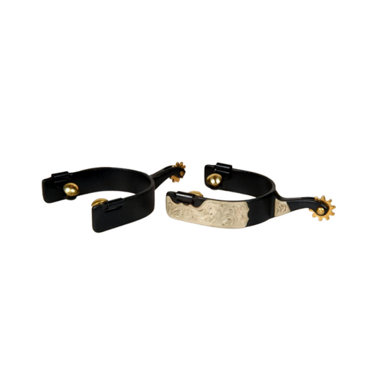 BS / GS Sporen - Black Steel mit German Silver - Typ 3