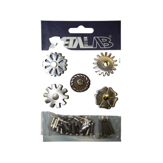 Sporenräder Set mit Stiften & Splinten - SS Brushed - #257645