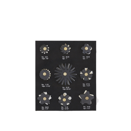 "TJ" Black Steel Sporenräder Set - 258-420