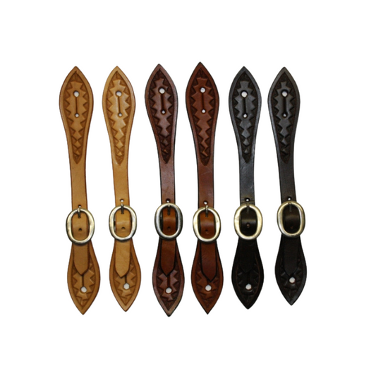 Sporenriemen - US Leder - verschiedene Farben - F-548