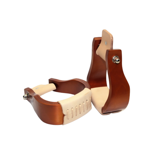 HYX Holzbügel - GEBOGEN - lackiert - Flat Bottom - 1 1/2 '' (221625+L)