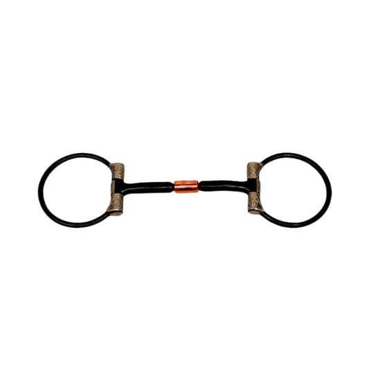 BS/GS B. Allen D-Ring Snaffle Bit - Show mit Silber - 5 '' oder 5,5 '' Breite